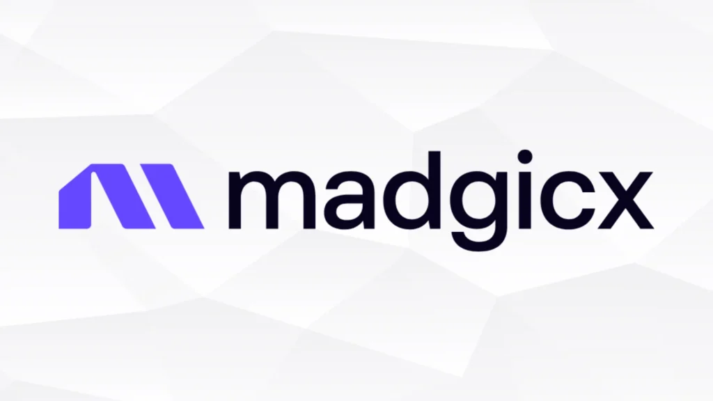 madgicx logo on a white gradient background